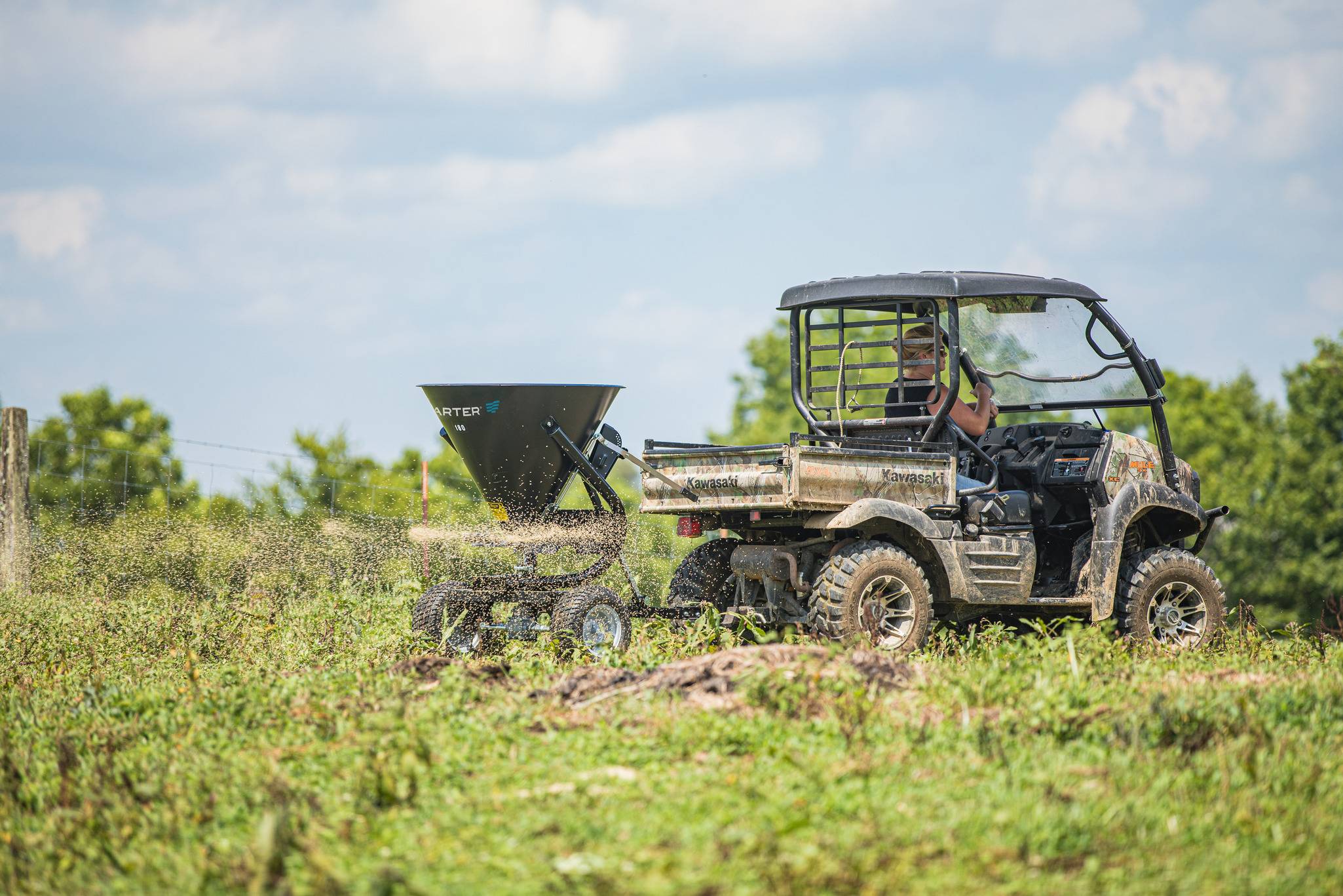 Atv Fertilizer Spreader & Seeder