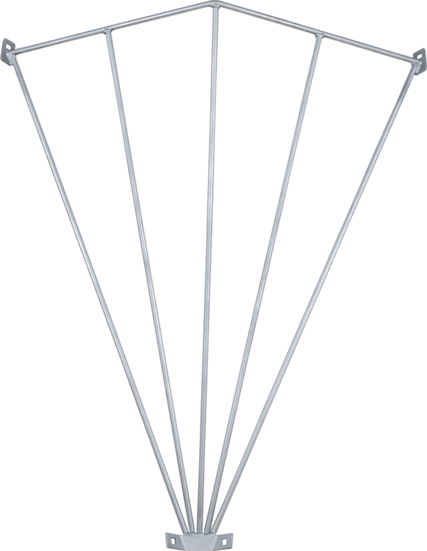 Corner Mount Galvanized Manger Feeder