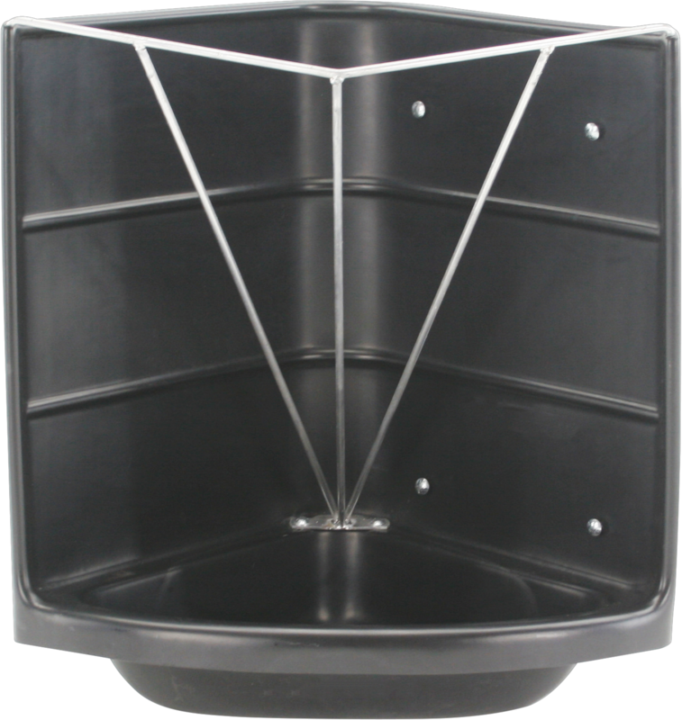 Corner Mount Poly Hay & Grain Feeder