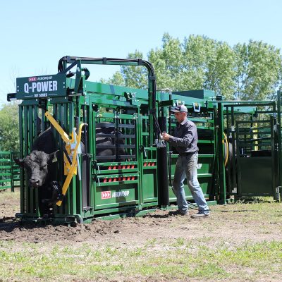 Q-Power 107 Series Portable Hydraulic Chute for Cattle, Alley & Tub