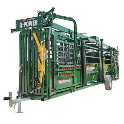 Q-Power 107 Series Portable Hydraulic Chute for Cattle, Alley & Tub