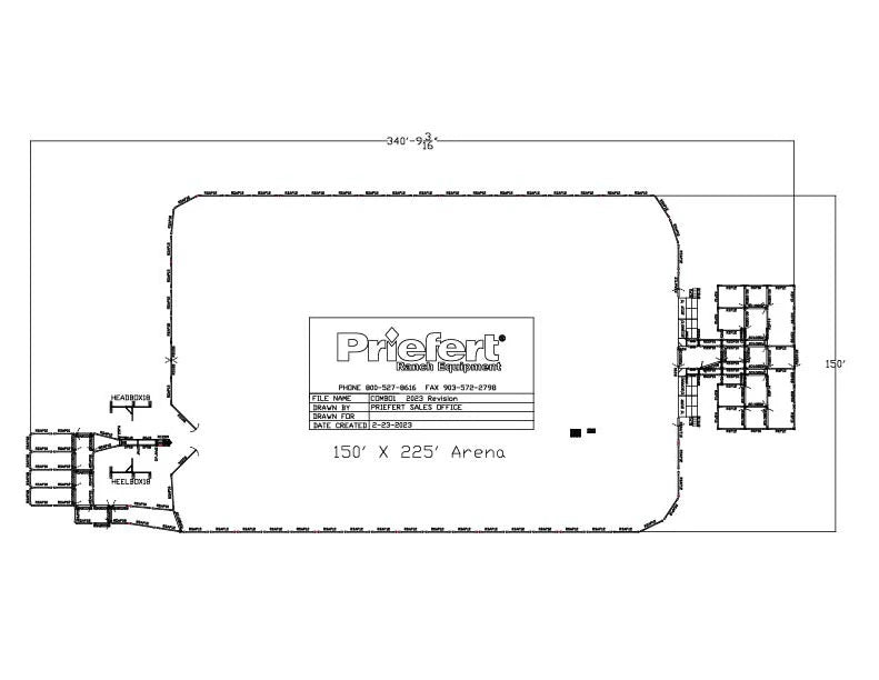 150’ x 225’ Roping & Rough Stock Combo