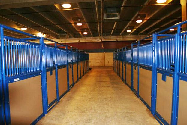 10' Expo Stall Front - Vertical Bar Top