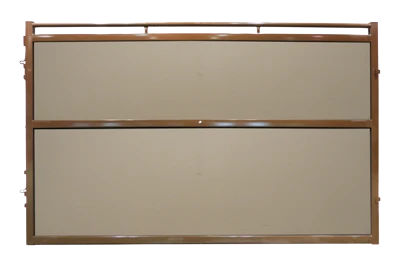 Premier Stall Panel Solid Poly Installed