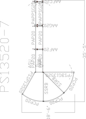 135 Degree Sweep w/ 24' Adj Alley & Preg Panels