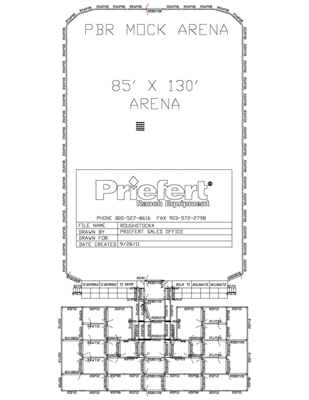 85' x 130' PBR-Style Arena