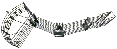 Sweep w/32' Adj. Alley, 45 Degree Turn, Preg Panels, Block & Load Gates