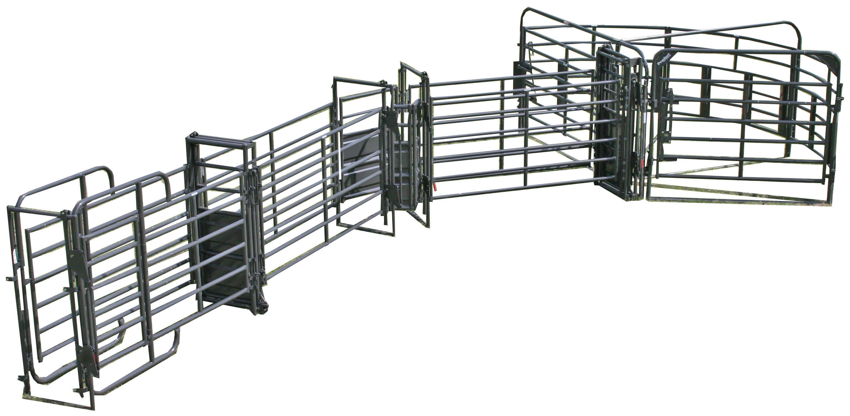 Sweep w/34' Adj. Alley, 90 Degree Turn, Preg Panels, Block & Load Gates