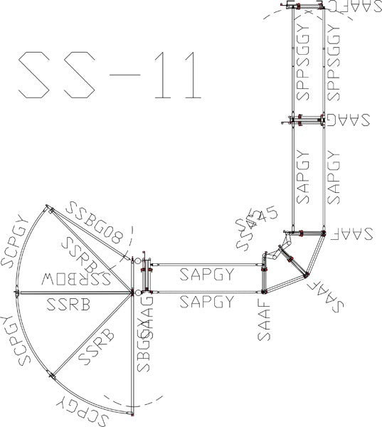 Sweep w/34' Adj. Alley, 90 Deg. Turn, Preg Panels, Blocking Gates & 8' Sorting Gate