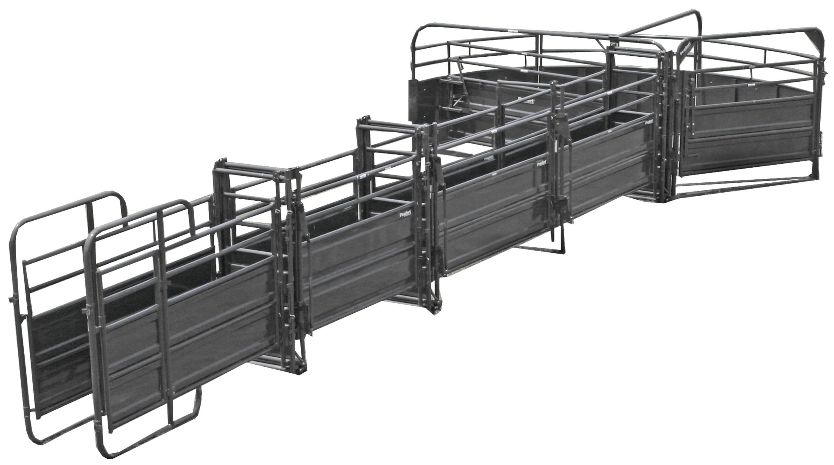 Sweep w/38' Adj. Alley, Alley Gate, Preg Panels, Blocking Gates, Scale Section, & Sorting Gate